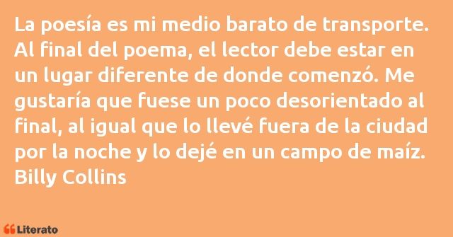 Frases de Billy Collins