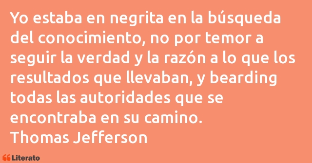 Frases de Thomas Jefferson