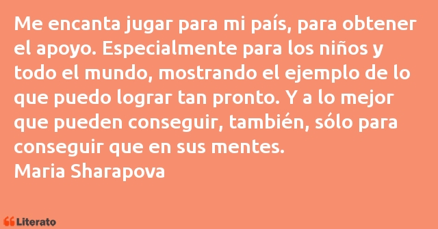 Frases de Maria Sharapova