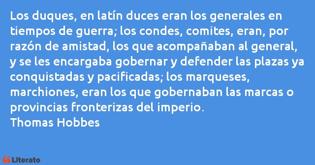 Frases de Thomas Hobbes