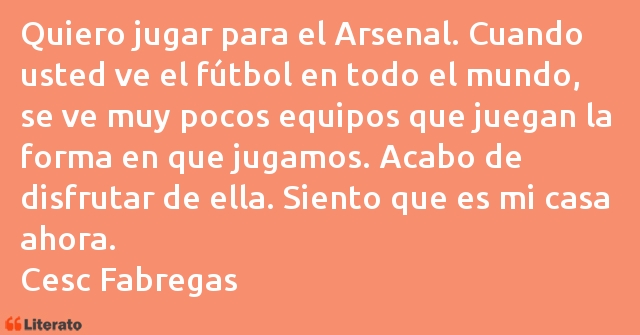 Frases de Cesc Fabregas