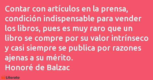 Frases de Honoré de Balzac