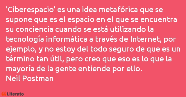 Frases de Neil Postman