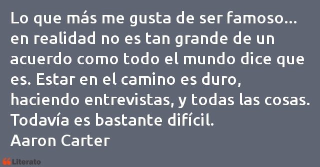 Frases de Aaron Carter