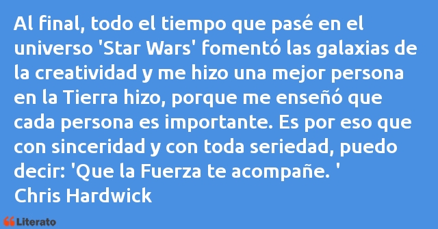 Frases de Chris Hardwick