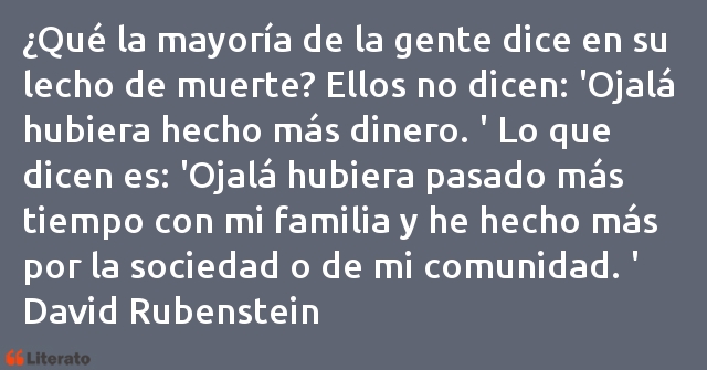 Frases de David Rubenstein