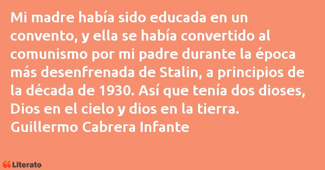 Frases de Guillermo Cabrera Infante