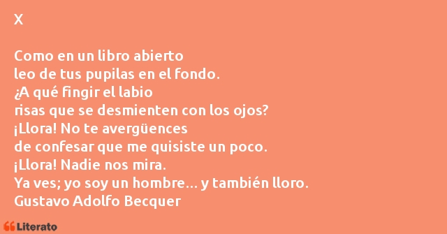 Frases de Gustavo Adolfo Becquer