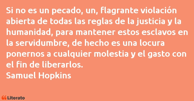 Frases de Samuel Hopkins