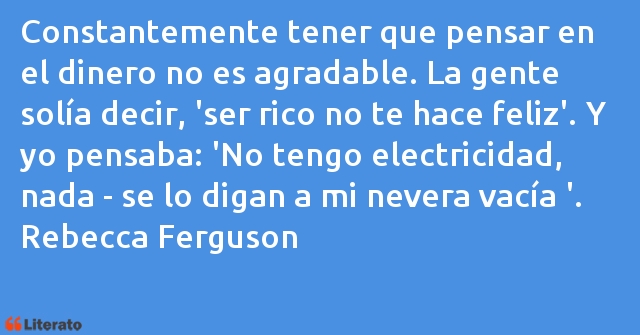 Frases de Rebecca Ferguson