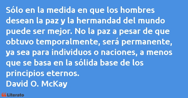 Frases de David O. McKay