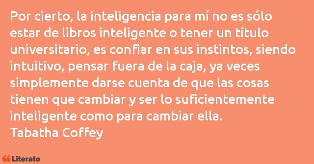 Frases de Tabatha Coffey