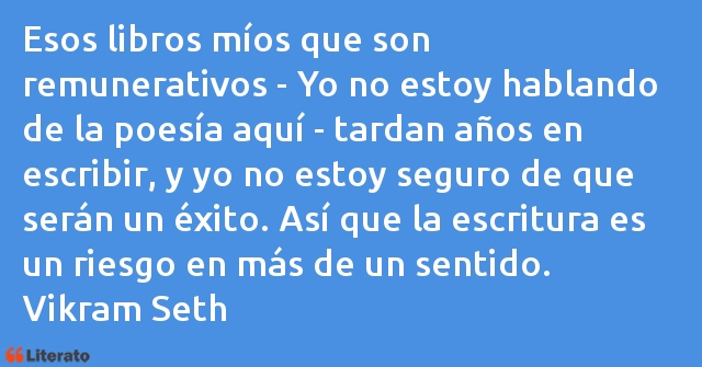 Frases de Vikram Seth