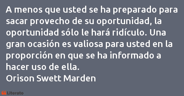 Frases de Orison Swett Marden