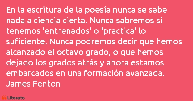 Frases de James Fenton