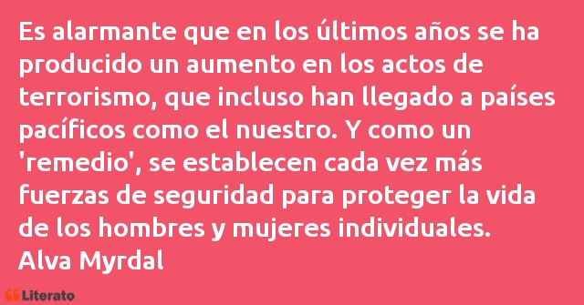 Frases de Alva Myrdal