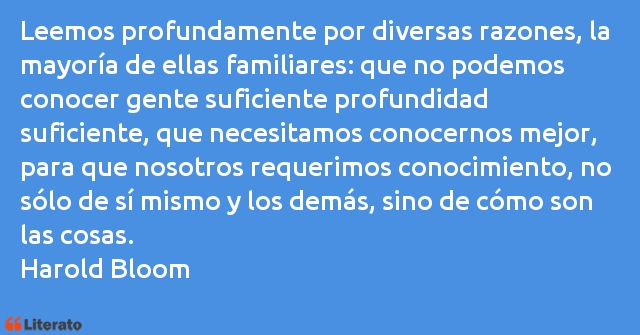 Frases de Harold Bloom