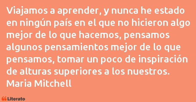 Frases de Maria Mitchell