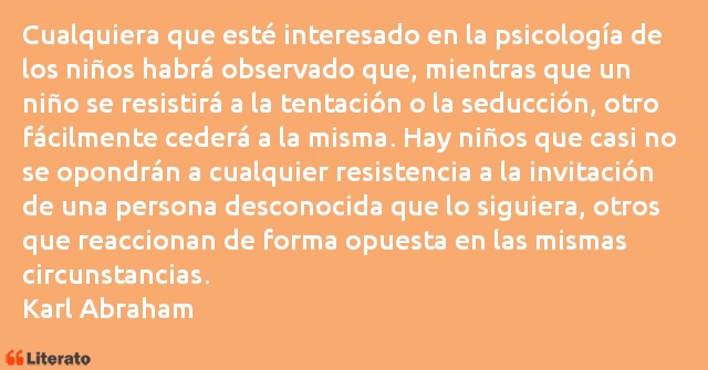 Frases de Karl Abraham