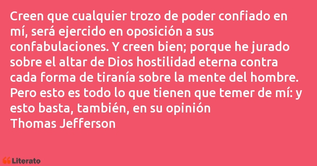 Frases de Thomas Jefferson