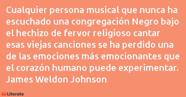 Frases de James Weldon Johnson