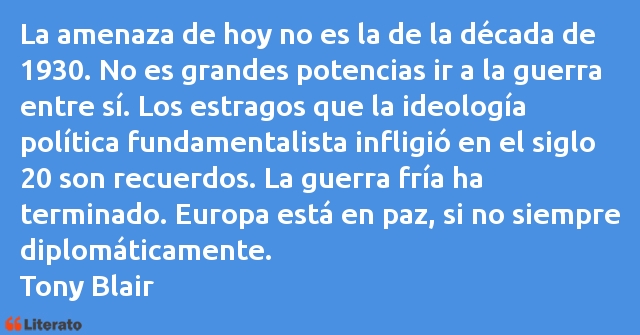 Frases de Tony Blair