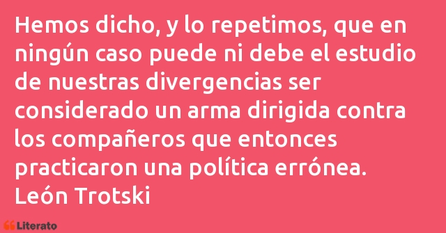 Frases de León Trotski