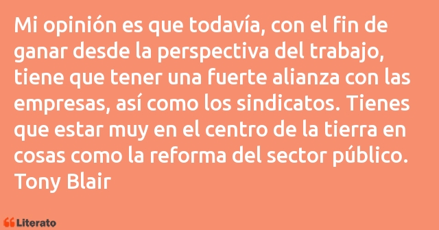 Frases de Tony Blair