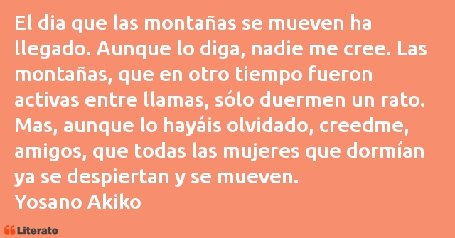 Frases de Yosano Akiko