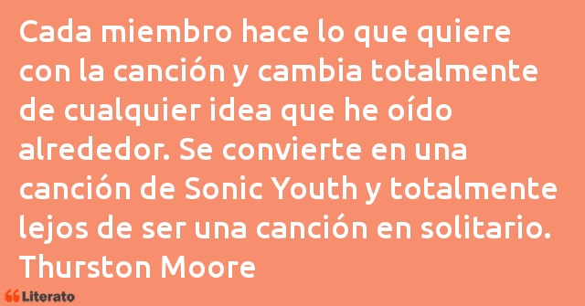 Frases de Thurston Moore