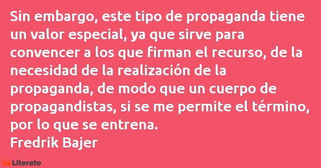 Frases de Fredrik Bajer