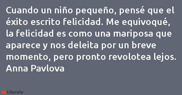 Frases de Anna Pavlova