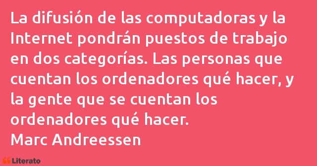 Frases de Marc Andreessen