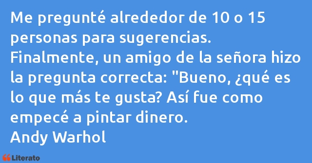 Frases de Andy Warhol