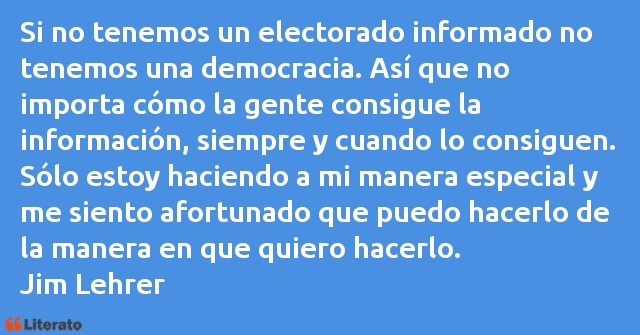 Frases de Jim Lehrer