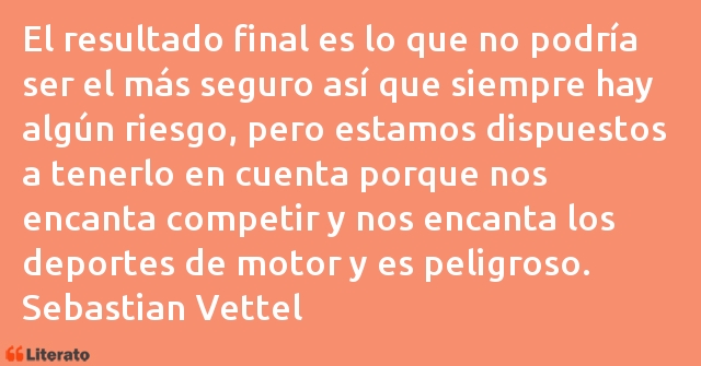 Frases de Sebastian Vettel