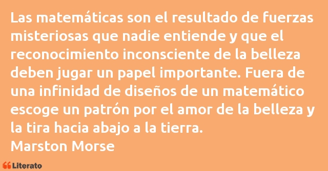 Frases de Marston Morse