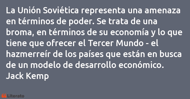 Frases de Jack Kemp