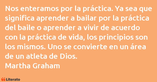 Frases de Martha Graham