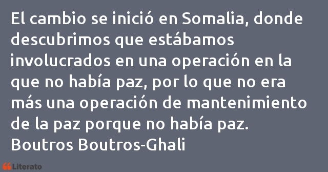 Frases de Boutros Boutros-Ghali