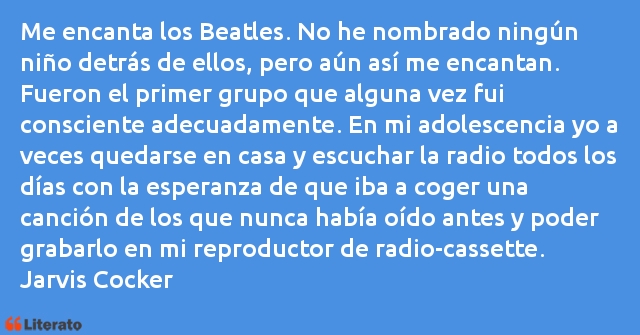Frases de Jarvis Cocker