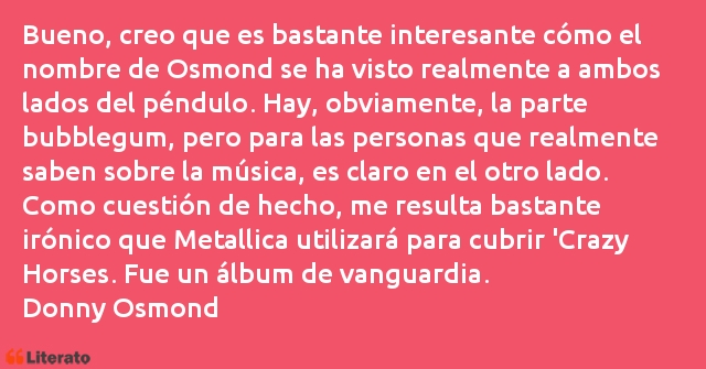 Frases de Donny Osmond