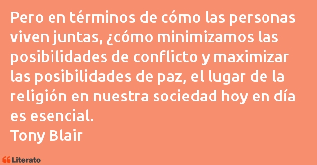 Frases de Tony Blair