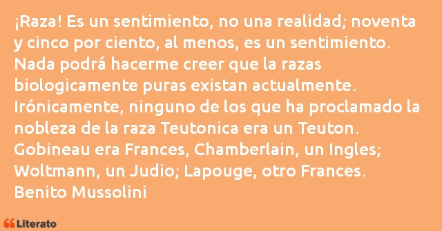 Frases de Benito Mussolini