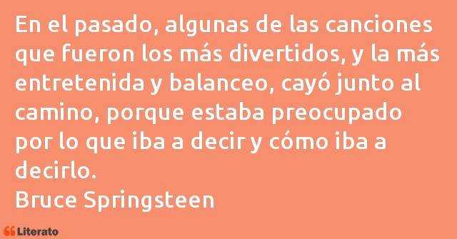 Frases de Bruce Springsteen