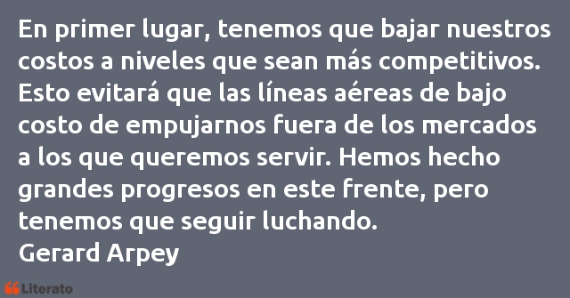 Frases de Gerard Arpey