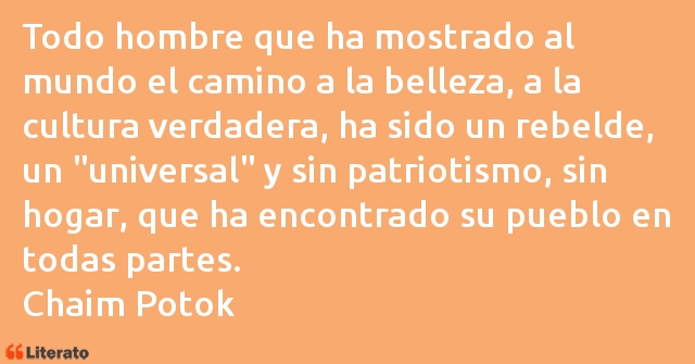 Frases de Chaim Potok