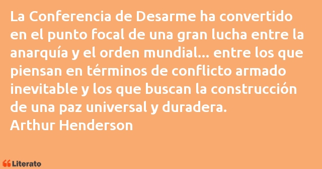 Frases de Arthur Henderson