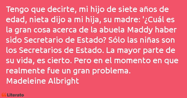 Frases de Madeleine Albright