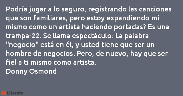 Frases de Donny Osmond